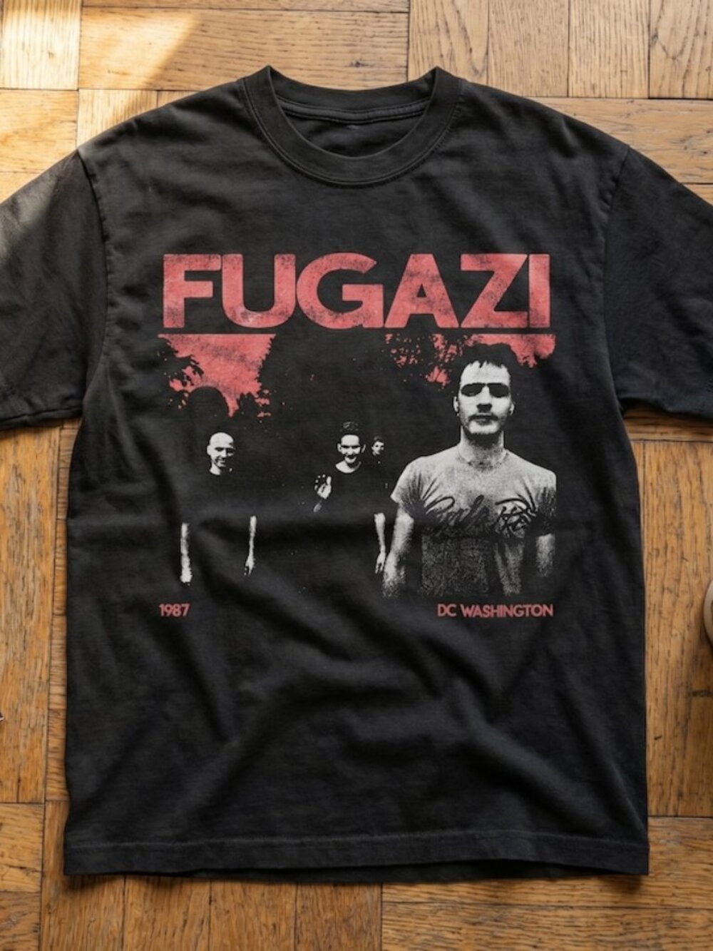 Fugazi Vintage Band T-Shirt, Ian MacKaye Post-Hardcore Punk Tee